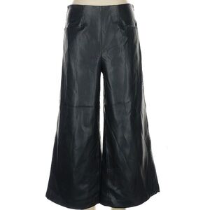 T Tahari Faux Leather Wide Leg Pants
